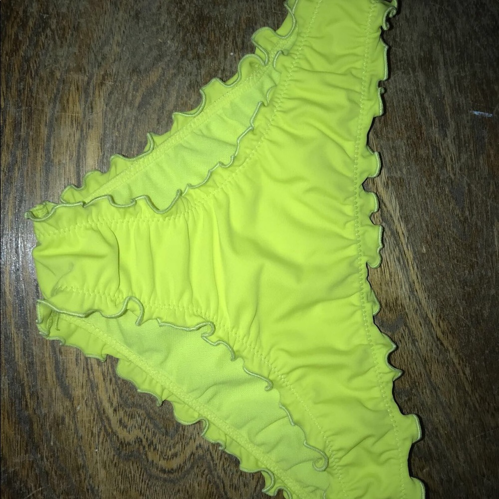 Yellow bathing suit bottoms